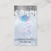 Elegant Niedlich Elegant Bokeh holografischer Lotu Visitenkarte (Vorderseite)