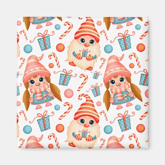 Elegant niedlich Frohe Weihnachten Magnet (Vorne)