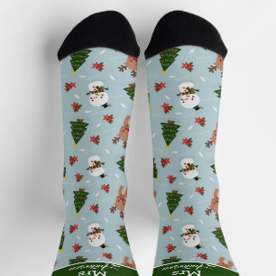 Elegant Niedlich frohe Weihnachten Mr. und Mrs. Co Socken