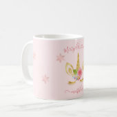 Elegant niedlich Frohe Weihnachtsgold Glitzer Einh Kaffeetasse (Vorderseite Links)