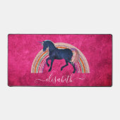 Elegant Niedlich Girly Name Rainbow Celestial Unic Schreibtischunterlage (Vorderseite)