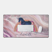 Elegant Niedlich Girly Name Rainbow Celestial Unic Schreibtischunterlage (Tastatur & Maus)