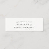 Elegant Niedlich Lemon Bold Fruity Danke Shopping Mini Visitenkarte (Rückseite)