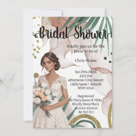 elegant | NIEDLICH | lustig | BRAUTPARTY Einladung