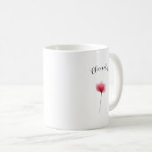 Elegant Niedlich Raffiniert Benannt Romantisch Blu Kaffeetasse (VorderseiteRechts)