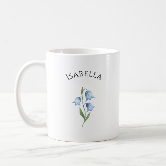 Elegant Niedlich Raffiniert Benannt Romantisch Blu Kaffeetasse (Links)