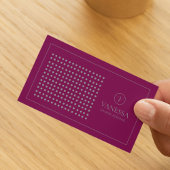 Elegant Niedlich Red Modern Monogram Custom Visitenkarte