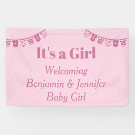 Elegant Niedlich Soft Pink ist eine Girl Gender Re Banner