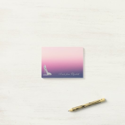 Elegant, Niedlich, stilvoll, High Heels Post-it Klebezettel (Auf Schreibtisch)