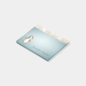 Elegant Niedlich, stilvoll und glücklich Penguine Post-it Klebezettel (angewinkelt)