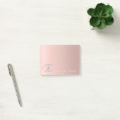 Elegant Niedlich stylish Girly-Monogram Post-it Klebezettel (Büro)