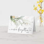 Elegant Niemals vergessen Condolence Beileid Traue Karte (Gelbe Blume)