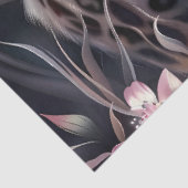 Elegant Night Safari Floral Leopard Decoupage Seidenpapier (Ausschnitt)