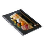 Elegant Nigiri Sushi – Hardcover Notebook by SUSHI Notizblock (Rechte Seite)
