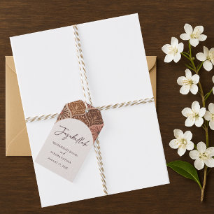 Elegant Nikkah Islamische Hochzeit Vielen Dank Geschenkanhänger