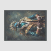 Elegant Noble königliche Renaissance-Prinzenpfau Seidenpapier (Vorderseite)