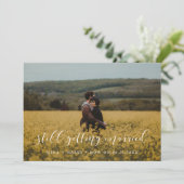 Elegant noch heiraten Hochzeit Update Ankündigung (Stehend Vorderseite)