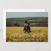 Elegant noch heiraten Hochzeit Update Ankündigung (Vorne/Hinten)