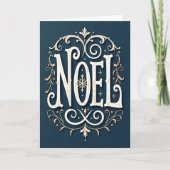 Elegant Noel Christmas Snowflake Card Karte (Vorderseite)