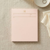Elegant Notepad with Monogram for her Notizblock