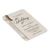 Elegant Novel Book Fairytale Wedding Einladung Magnet (Rechte Seite)