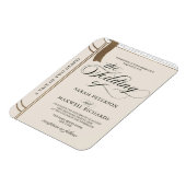 Elegant Novel Book Fairytale Wedding Einladung Magnet (Linke Seite)