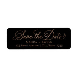 Elegant Nuptial Save the Date Address Label