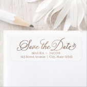 Elegant Nuptial Save the Date Address Label (Insitu)