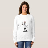 Elegant Nurse Coffee Sweatshirt (Vorne ganz)