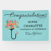 Elegant Nurse Graduation Party Banner (Horizontal)