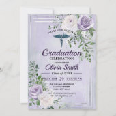 Elegant Nursing Graduation Invitation Photo | RN B Einladung (Vorderseite)