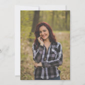 Elegant Nursing Graduation Invitation Photo | RN B Einladung (Rückseite)