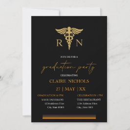 Elegant Nursing School Graduation Party invitation