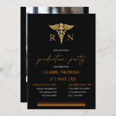 Elegant Nursing School Graduation Party invitation (Vorne/Hinten)