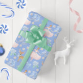 Elegant Nutcracker Ballerina Bows Ice Skate Geschenkpapier