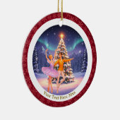 Elegant Nutcracker Ballet Christmas Ballerina Gift Keramik Ornament (Rechts)