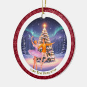 Elegant Nutcracker Ballet Christmas Ballerina Gift Keramik Ornament (Links)