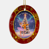 Elegant Nutcracker Ballet Christmas Ballerina Gift Keramik Ornament (Rechts)