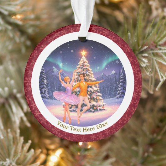 Elegant Nutcracker Ballet Christmas Ballerina Gift Ornament (Baum)