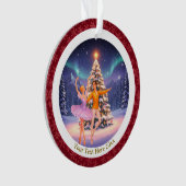 Elegant Nutcracker Ballet Christmas Ballerina Gift Ornament (Vorderseite)