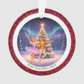 Elegant Nutcracker Ballet Christmas Ballerina Gift Ornament (Vorderseite)