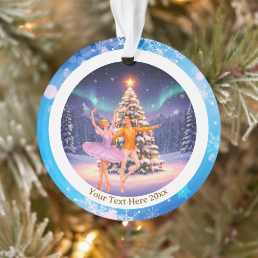 Elegant Nutcracker Ballet Christmas Ballerina Gift Ornament (Baum)