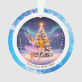 Elegant Nutcracker Ballet Christmas Ballerina Gift Ornament (Vorderseite)