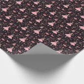 Elegant Nutcracker Ballet, Pink Tutu Clara Geschenkpapier (Ecke)