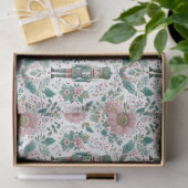 Elegant Nutcracker & Flowers Print Seidenpapier (Geschenk)
