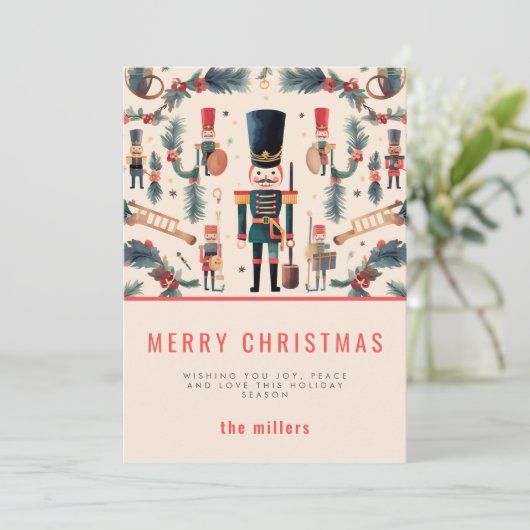 Elegant Nutcracker Moderne Weihnachten (Stehend Vorderseite)