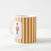 Elegant Nutcracker on The Yellow Stripes Kaffeetasse (Vorderseite Links)