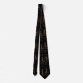 Elegant Nutcracker Soldier Black Shadow Neck Tie Krawatte (Rückseite)