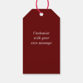 Elegant Nutcracker Toy Soldier Weihnachten Custom Geschenkanhänger (Rückseite)