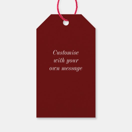 Elegant Nutcracker Toy Soldier Weihnachten Custom Geschenkanhänger (Rückseite)